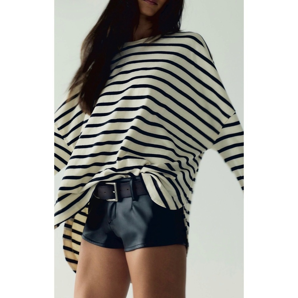 We the Free Two Sense hi-low boatneck long sleeve NWOT